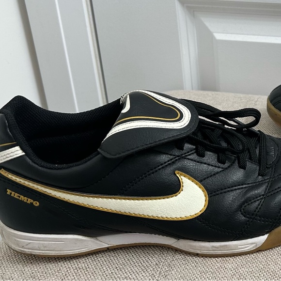 Nike Mens Tiempo Natural III IC 366206-018 Black Running Shoes Lace Up Size 7 - Picture 3 of 12